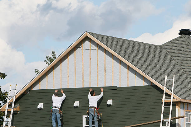 Professional Emergency Siding Repair technician working in Camden, NJ